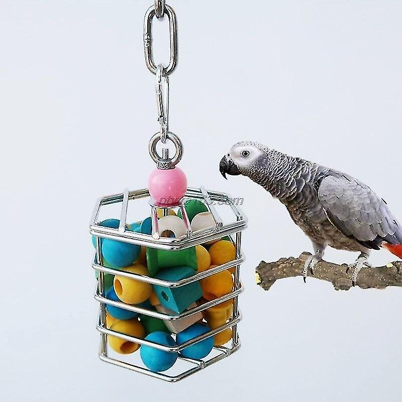 Foto 4 pulgar | Juguete Para Pájaros Huoguo, De Acero Inoxidable, Para Loros - Venta Internacional.