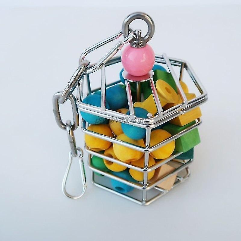 Foto 5 | Juguete Para Pájaros Huoguo, De Acero Inoxidable, Para Loros - Venta Internacional.