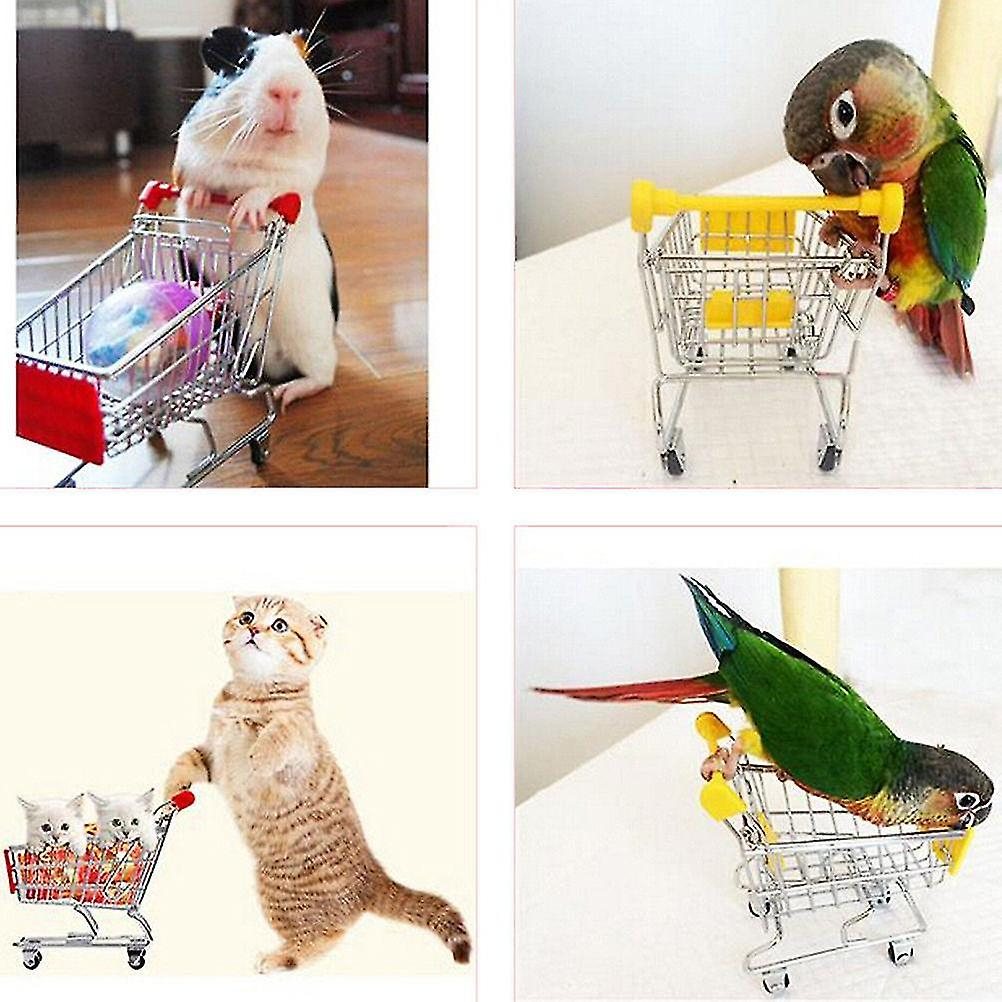 Foto 4 pulgar | Carrito De Compras De Juguetes Para Mascotas, Pájaro, Loro, Hámster, Colorido - Venta Internacional.