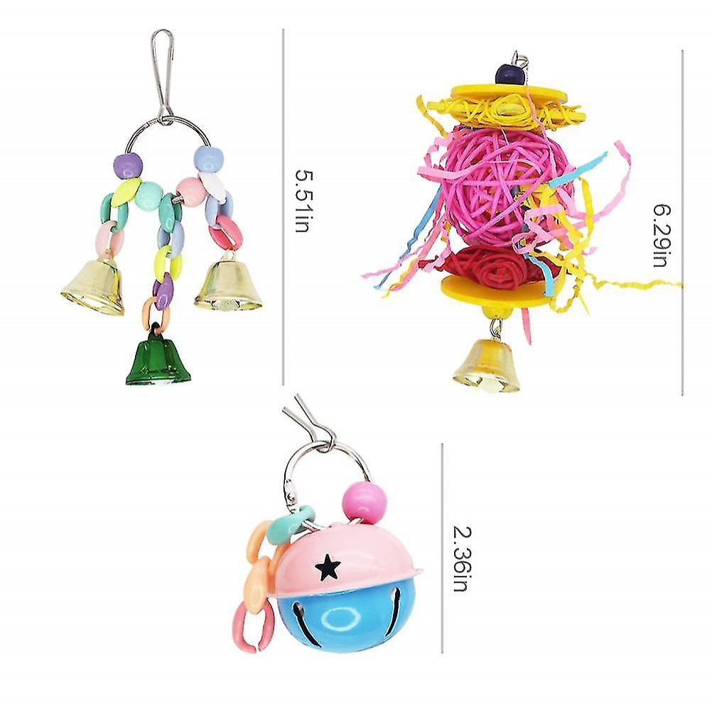Foto 6 pulgar | Juego De 10 Juguetes Bird Perch & Stand Para Loros - Huoguo - Venta Internacional.