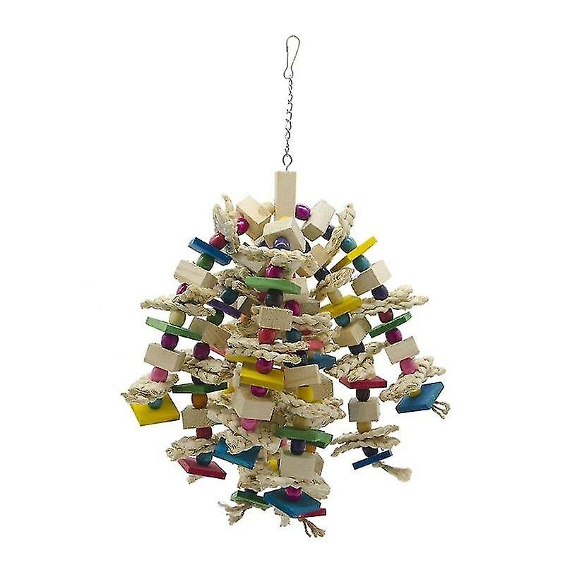 Foto 2 pulgar | Juguete Para Pájaros Huoguo, Grande, De Madera Natural, Para Loros, Guacamayos, Cokato - Venta Internacional.