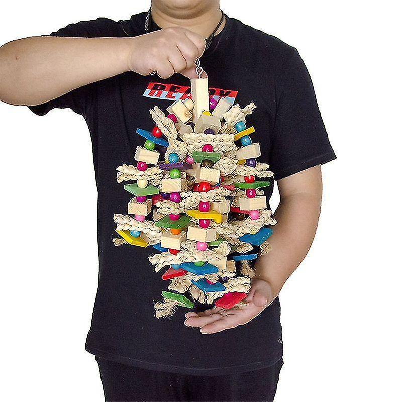 Foto 7 pulgar | Juguete Para Pájaros Huoguo, Grande, De Madera Natural, Para Loros, Guacamayos, Cokato - Venta Internacional.