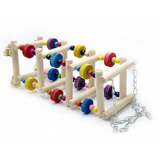 Foto 4 | Escalera Giratoria De Madera Con Forma De Loro Bird Toys Huoguo Con Campana - Venta Internacional.