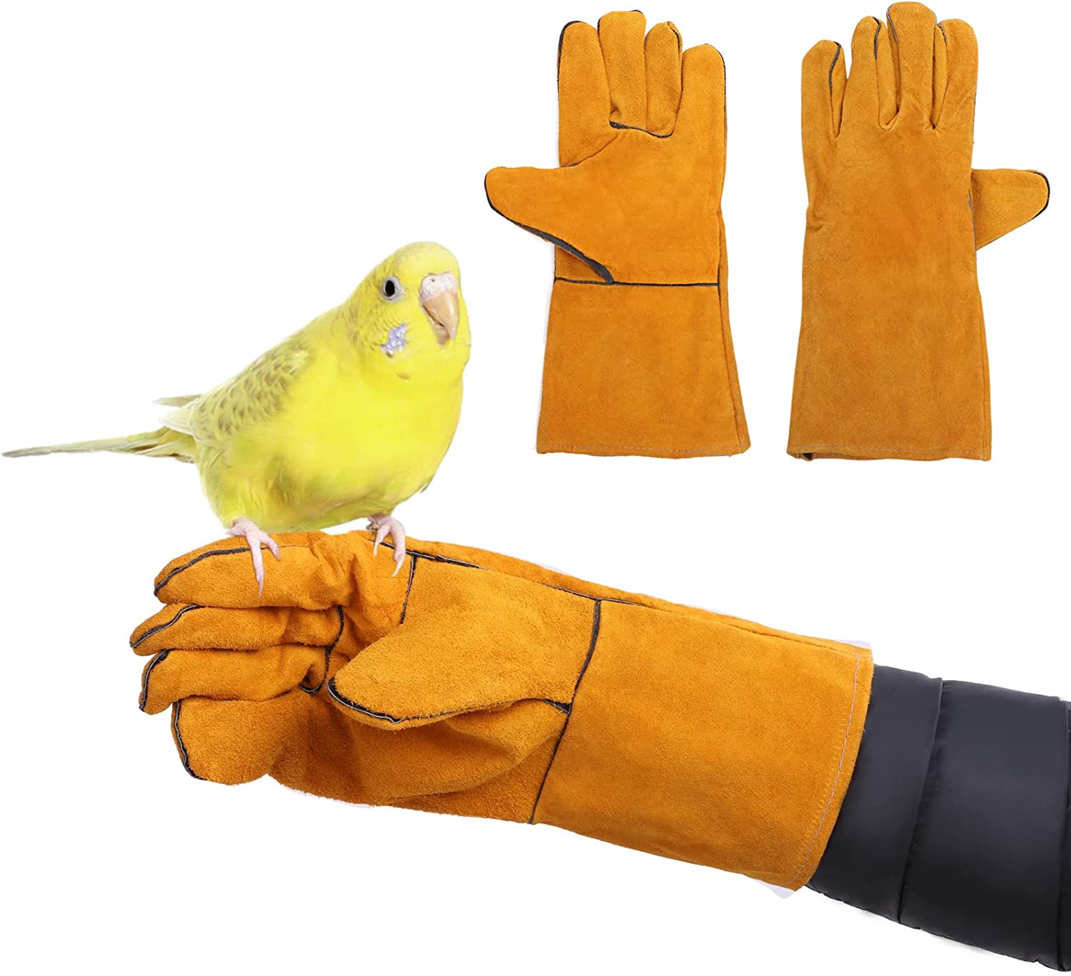 Foto 3 | Guantes Antiarañazos Y Mordeduras Para Entrenamiento De Aves Para Periquitos Cocka - Venta Internacional.