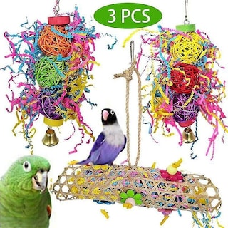 Foto 1 | Juguete Para Pájaros Huoguo, Jaula Masticable Para Loros, De Vidrio Tejido, Para Morder - Venta Internacional.