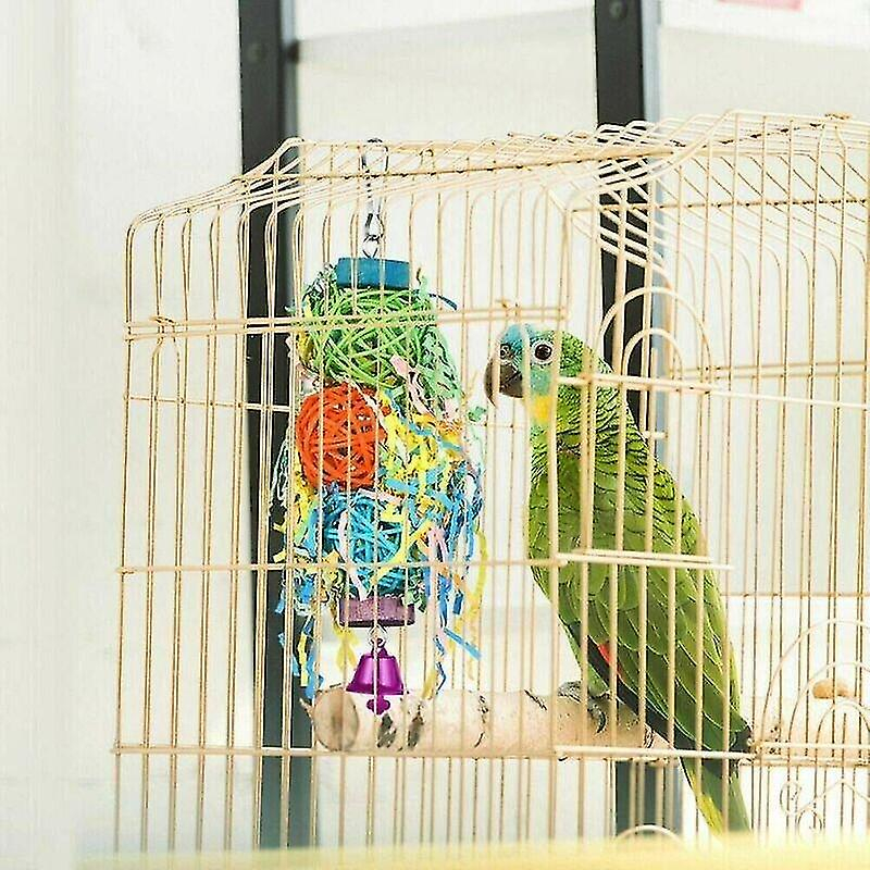 Foto 3 pulgar | Juguete Para Pájaros Huoguo, Jaula Masticable Para Loros, De Vidrio Tejido, Para Morder - Venta Internacional.