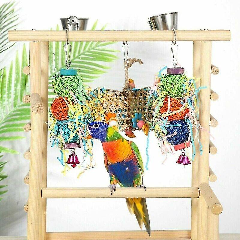Foto 4 pulgar | Juguete Para Pájaros Huoguo, Jaula Masticable Para Loros, De Vidrio Tejido, Para Morder - Venta Internacional.
