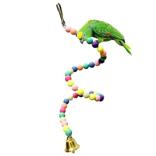 Foto 2 | Percha Colgante Con Forma De Cuerda Para Pájaros, Para Loros Pequeños Y Medianos - Venta Internacional.