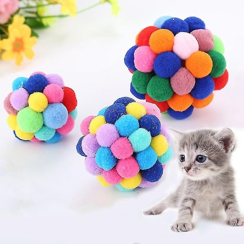 Foto 2 pulgar | Jaula De Pájaros Para Gatos, 3 Cascabeles Coloridos Hechos A Mano - Venta Internacional.