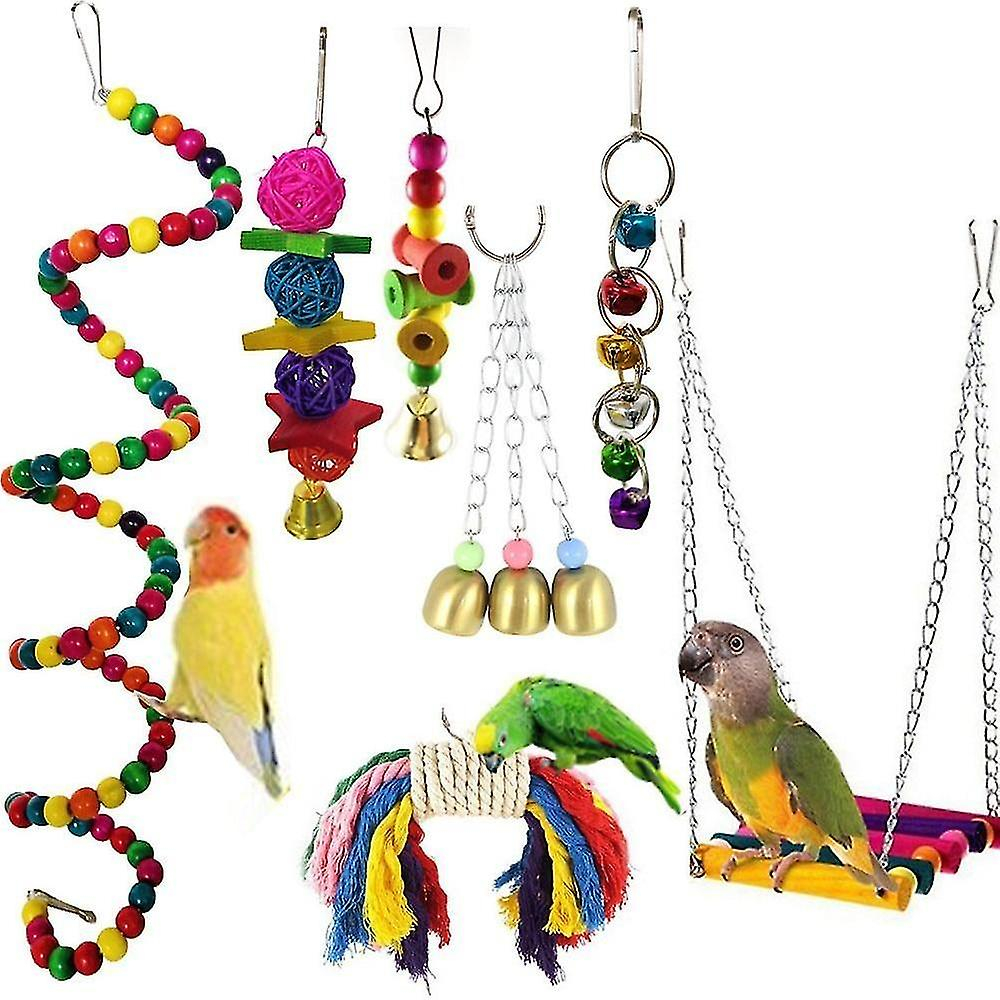 Foto 6 pulgar | Cuerda Para Pájaros Huoguo Para Pájaros Trenzada De Acero Inoxidable, 50 Cm - Venta Internacional.