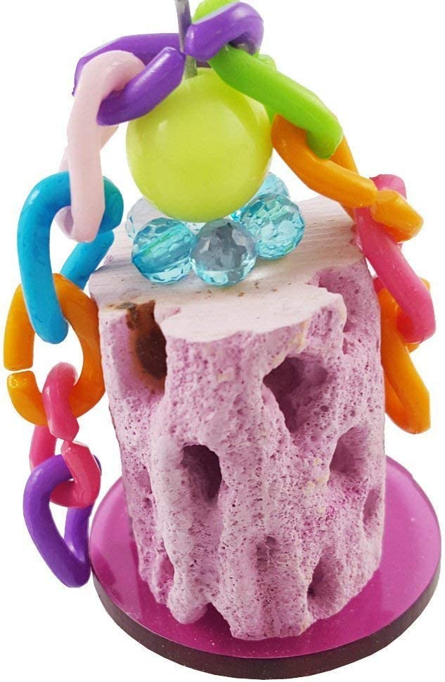 Foto 3 pulgar | Juguete Masticable Para Pájaros, Rechinador De Dientes De Calcio Para Loros - Venta Internacional.