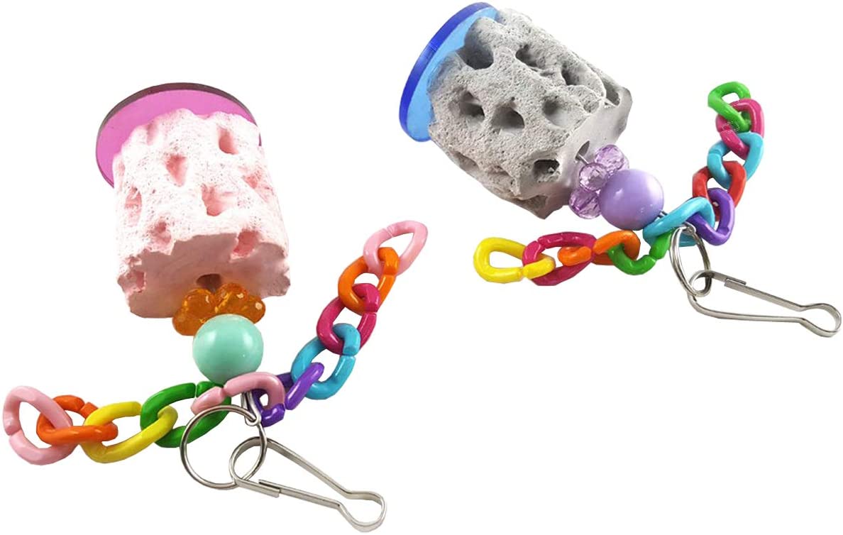 Foto 4 pulgar | Juguete Masticable Para Pájaros, Rechinador De Dientes De Calcio Para Loros - Venta Internacional.