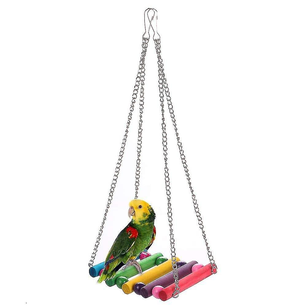 Foto 4 | Juego De 7 Cascabeles Colgantes Con Forma De Loro Para Masticar, De Bird Toys - Venta Internacional.