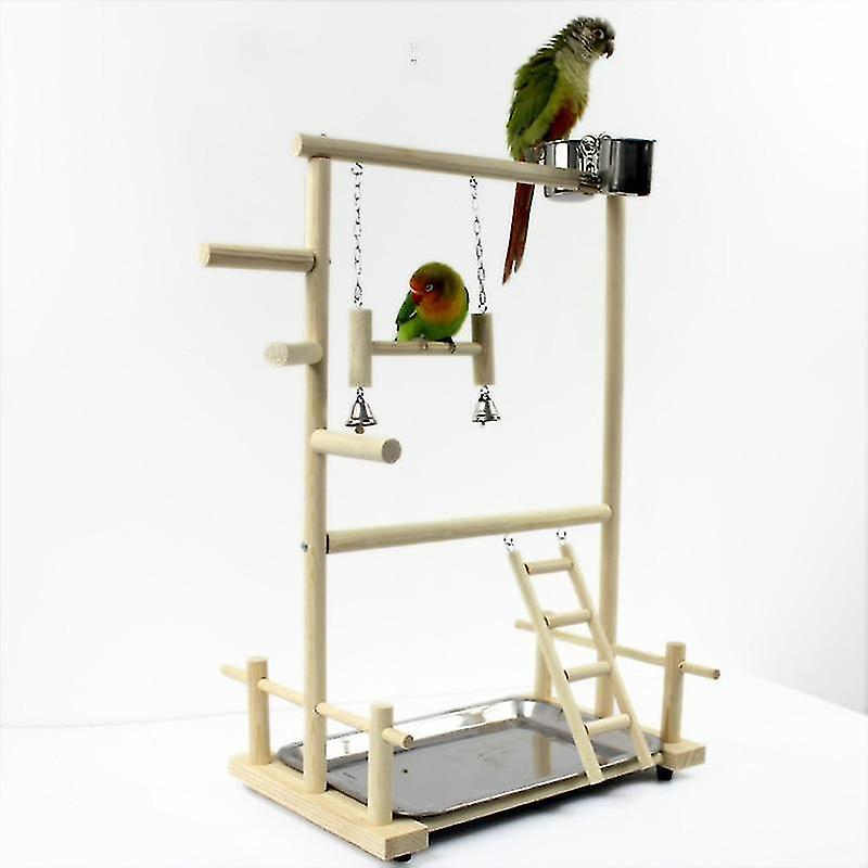 Foto 2 pulgar | Sillas De Juego Bird Toys Para Loros Con Taza, Bandeja De Madera - Venta Internacional.