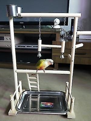 Foto 4 | Sillas De Juego Bird Toys Para Loros Con Taza, Bandeja De Madera - Venta Internacional.