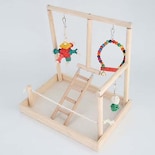 Escalera De Madera Para Pájaros Huoguo Parrot, Columpio Y Escalada - Venta Internacional.