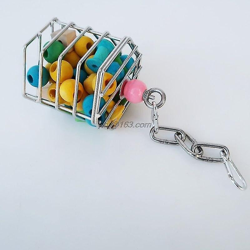 Foto 5 pulgar | Jaula De Pájaros De Acero Inoxidable Parrot Huoguo Para Buscar Comida - Venta Internacional.