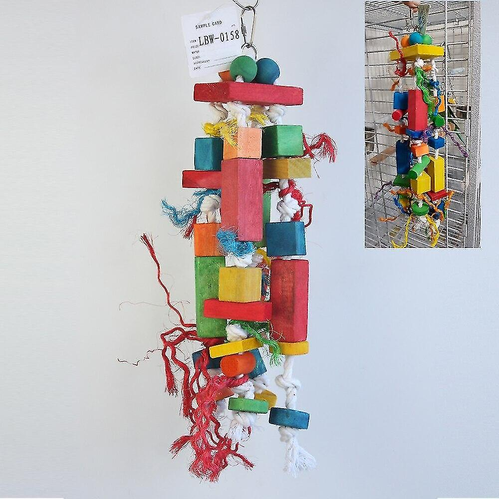 Foto 3 | Juguete Para Pájaros Huoguo Swing, Hecho A Mano De Madera, No Tóxico, Respetuoso Con El Medio Ambien - Venta Intern