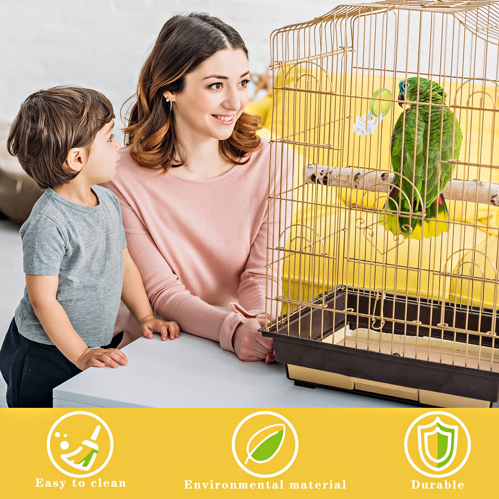 Foto 7 pulgar | Soporte Para Comida Con Forma De Jaula Para Pájaros, 6 Unidades, Para Loros, Frutas Y Verduras - Venta Internacional.