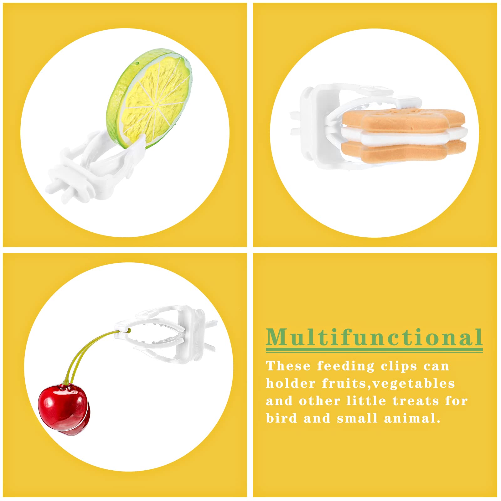 Foto 8 pulgar | Soporte Para Comida Con Forma De Jaula Para Pájaros, 6 Unidades, Para Loros, Frutas Y Verduras - Venta Internacional.