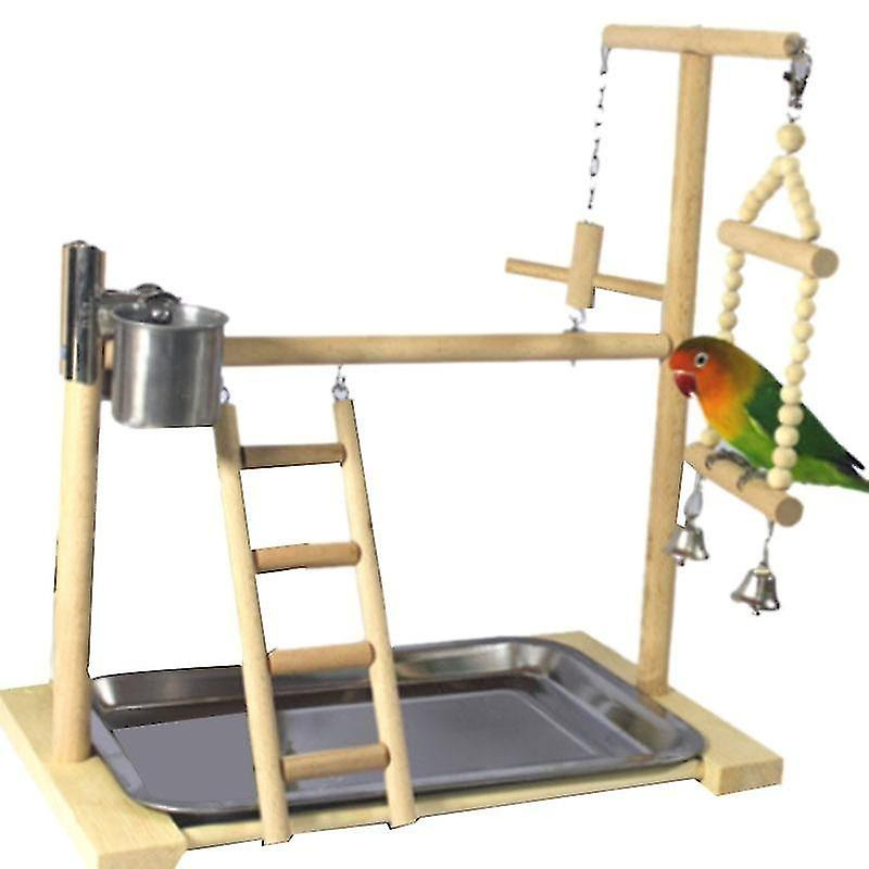 Foto 2 | Soportes De Juego Para Pájaros, Juguetes Para Pájaros, Huoguo, Establo De Madera Resistente - Venta Internacional.