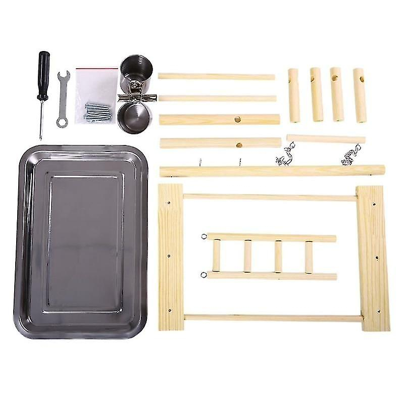 Foto 3 | Soportes De Juego Para Pájaros, Juguetes Para Pájaros, Huoguo, Establo De Madera Resistente - Venta Internacional.