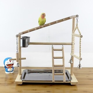 Foto 1 | Soporte De Percha Para Pájaros Con Comederos Para Loros Huoguo F3002 - Venta Internacional.