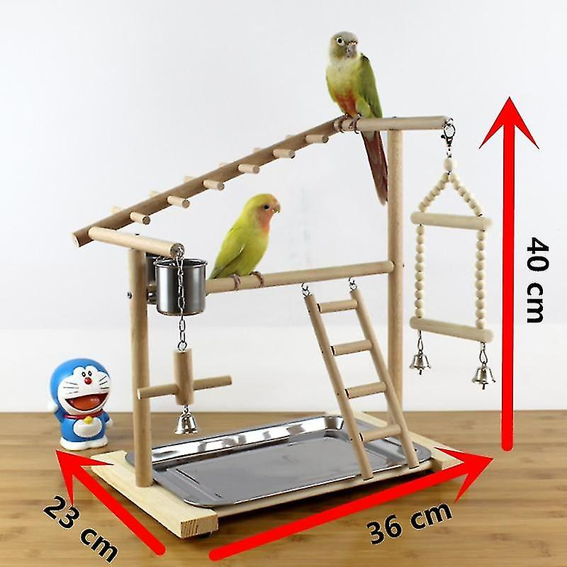 Foto 3 pulgar | Soporte De Percha Para Pájaros Con Comederos Para Loros Huoguo F3002 - Venta Internacional.