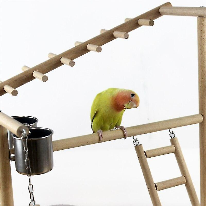 Foto 5 pulgar | Soporte De Percha Para Pájaros Con Comederos Para Loros Huoguo F3002 - Venta Internacional.