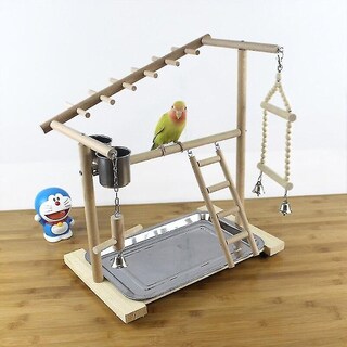 Foto 5 | Soporte De Percha Para Pájaros Con Comederos Para Loros Huoguo F3002 - Venta Internacional.