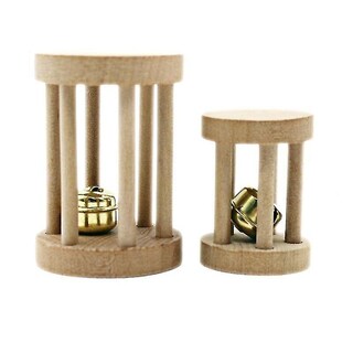 Foto 3 | Masticador De Madera Para Loros Huoguo De Bird Toy Con Campana Para Moler Y Hacer Ratas - Venta Internacional.