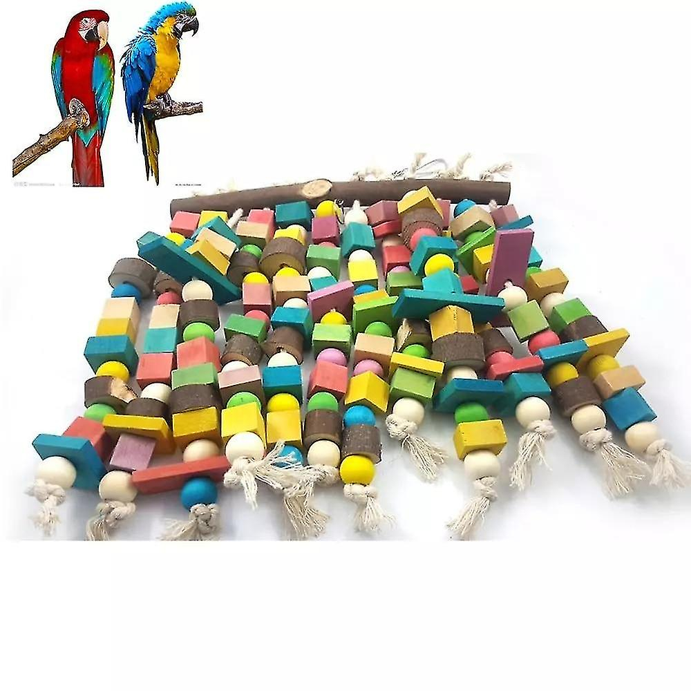 Foto 4 | Juguete Grande De Madera Para Masticar Bird Toy Huoguo Para Loros - Venta Internacional.