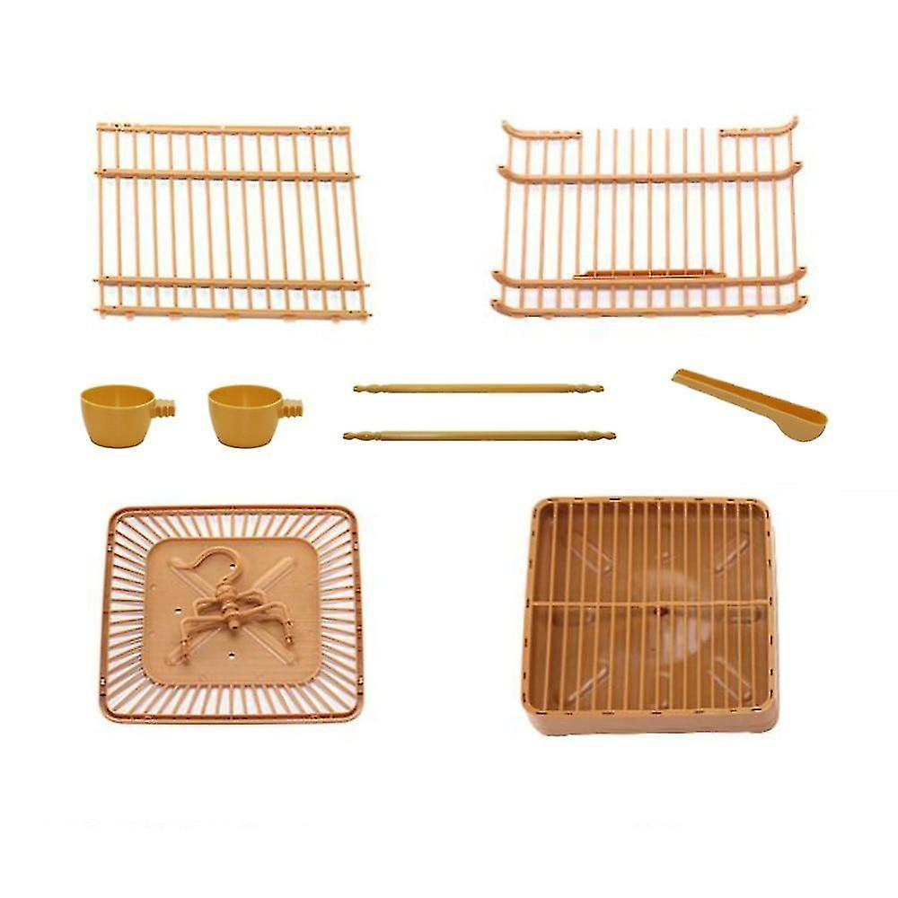 Foto 4 | Conjunto De Jaulas Para Pájaros Con Comedero Y Bebedero Para Pájaros Pequeños - Venta Internacional.
