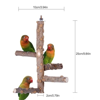 Foto 1 | Escalera De Madera Para Trepar Pájaros Parrot Stand Sanlin Beans - Venta Internacional.