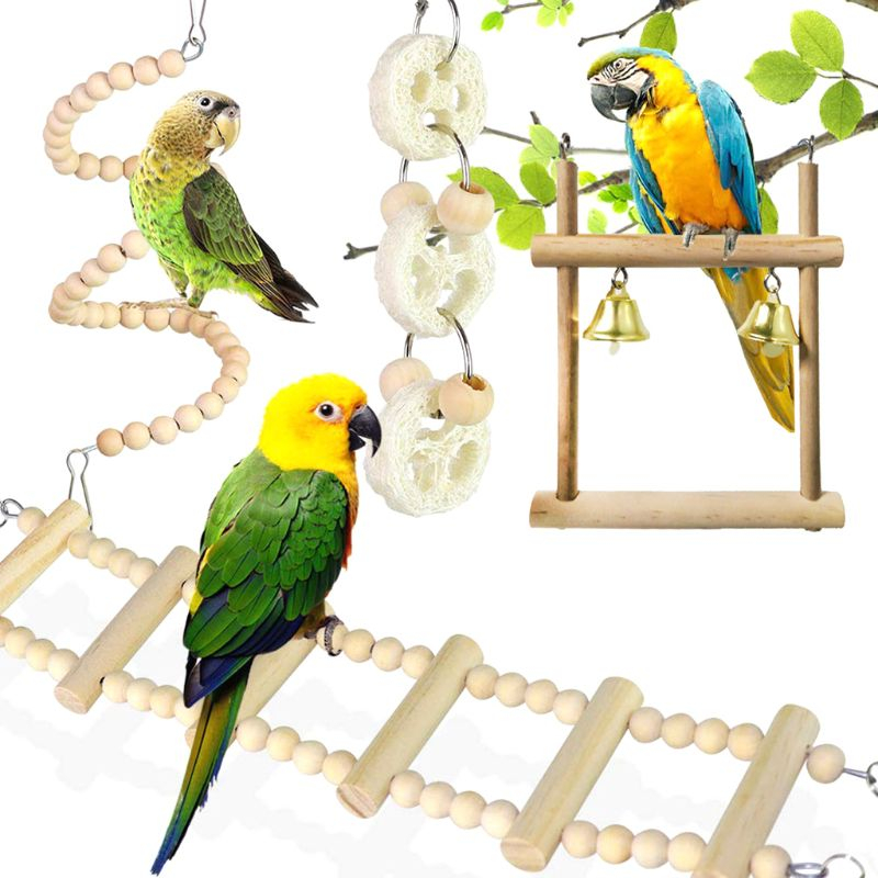 Foto 5 pulgar | Bird Toys Sanlin Beans, Juego De 8 Unidades, Para Colgar En Madera, Para Loro - Venta Internacional.