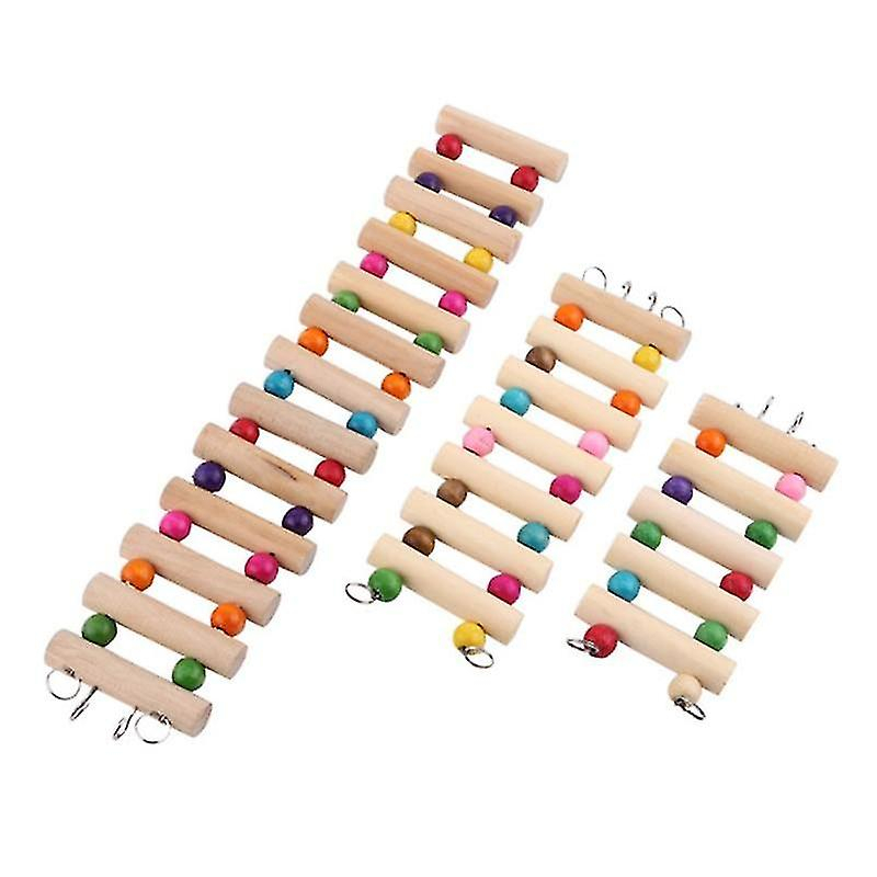 Foto 3 pulgar | Escalera De Puente De Madera Con Forma De Juguete Para Pájaros, Para Loros Como Mascota - Venta Internacional.