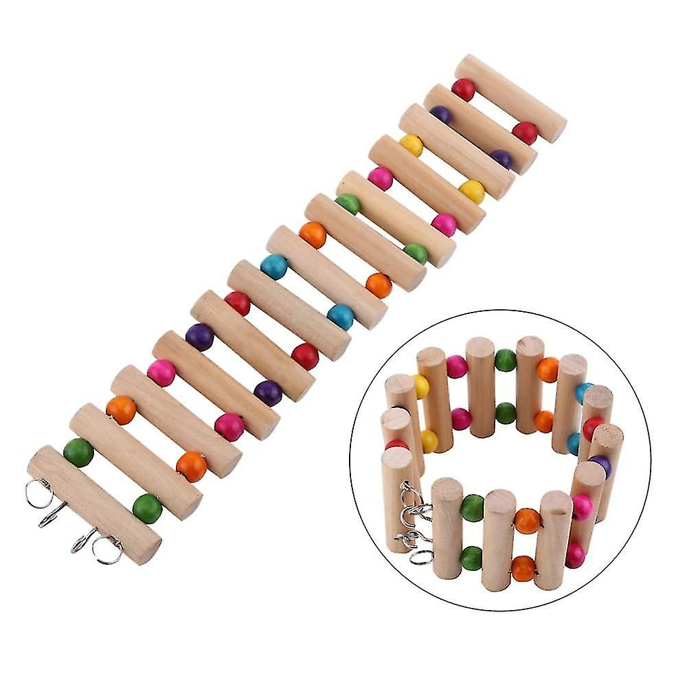 Foto 6 pulgar | Escalera De Puente De Madera Con Forma De Juguete Para Pájaros, Para Loros Como Mascota - Venta Internacional.
