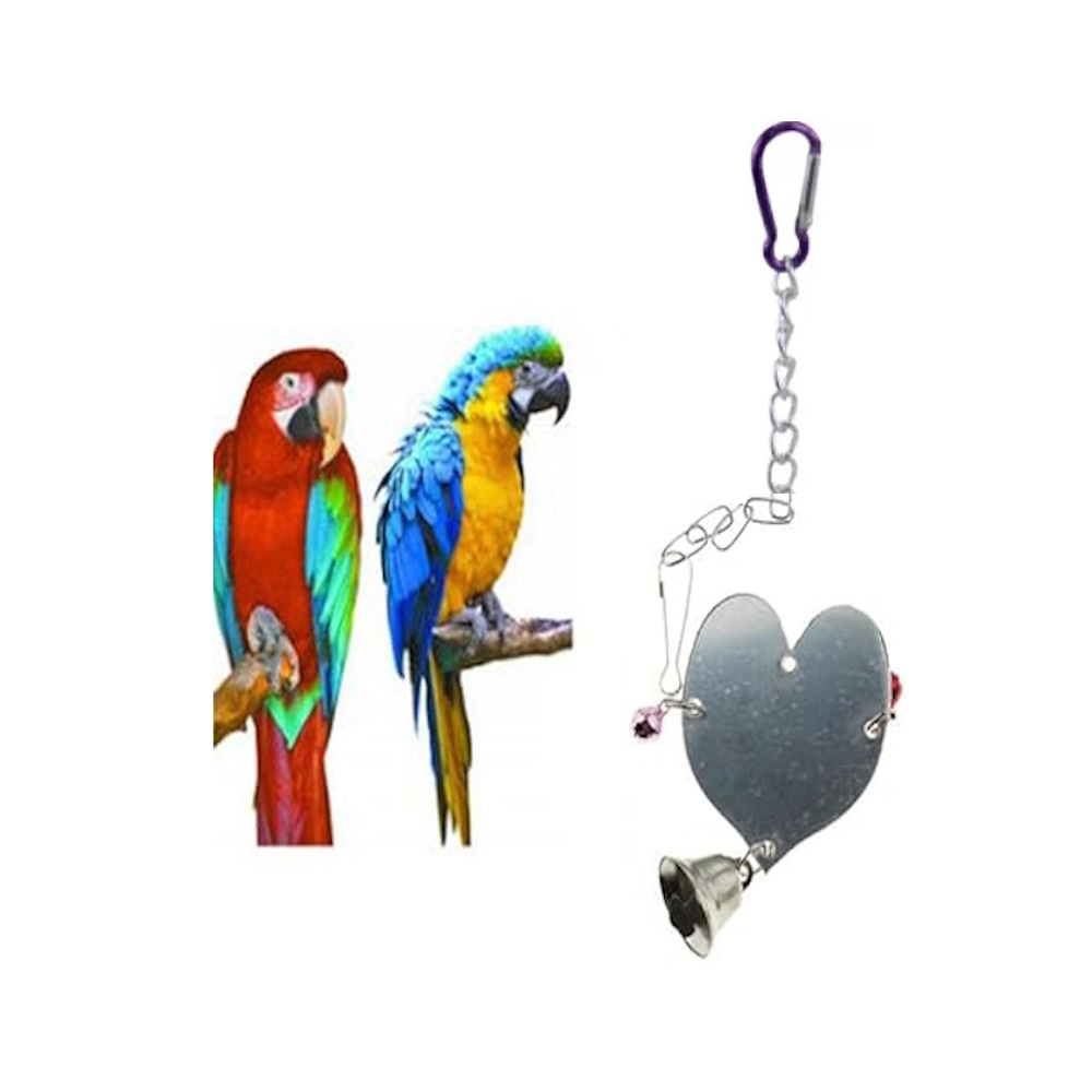 Foto 3 pulgar | Juguete Colgante Corazón Monteverde para Aves con Adornos Metálicos