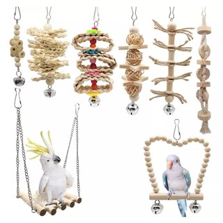 Foto 1 | Juguetes para Aves 8 Piezas Eo Safe Imports Esi-15869-1 Multicolor
