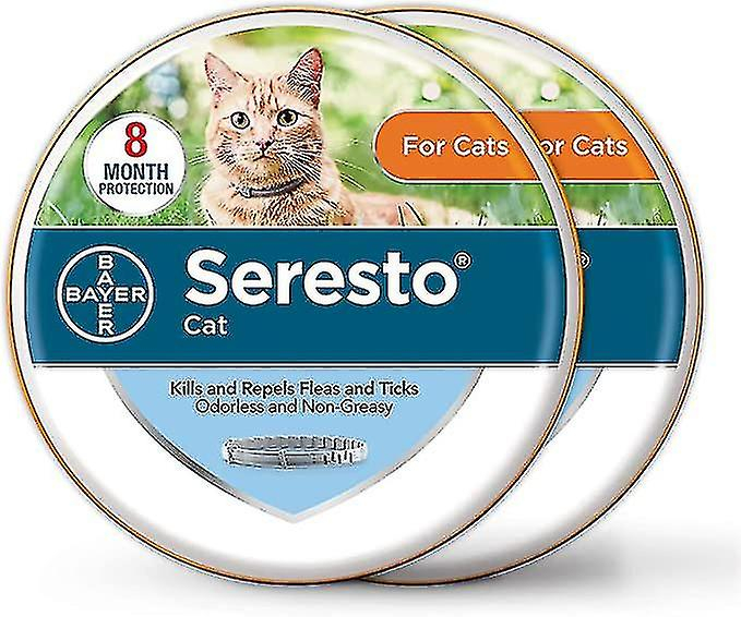 Collar Para Gatos Antipulgas Y Garrapatas Para 8 Meses, Paquete De 2 Unidades Sara - Venta Internacional.