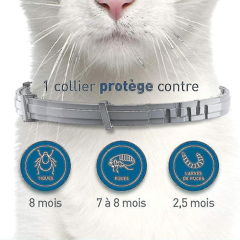 Foto 3 pulgar | Collar Para Gatos Antipulgas Y Garrapatas Para 8 Meses, Paquete De 2 Unidades Sara - Venta Internacional.
