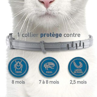 Foto 2 | Collar Para Gatos Antipulgas Y Garrapatas Para 8 Meses, Paquete De 2 Unidades Sara - Venta Internacional.