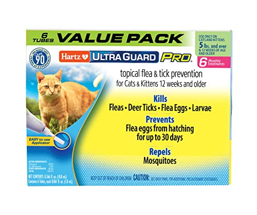Prevención De Pulgas Y Garrapatas Hartz Ultraguard Pro Para Gatos De Más De 2,3 Kg - Venta Internacional.