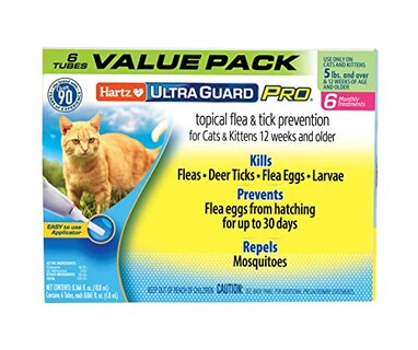 Foto 1 | Prevención De Pulgas Y Garrapatas Hartz Ultraguard Pro Para Gatos De Más De 2,3 Kg - Venta Internacional.