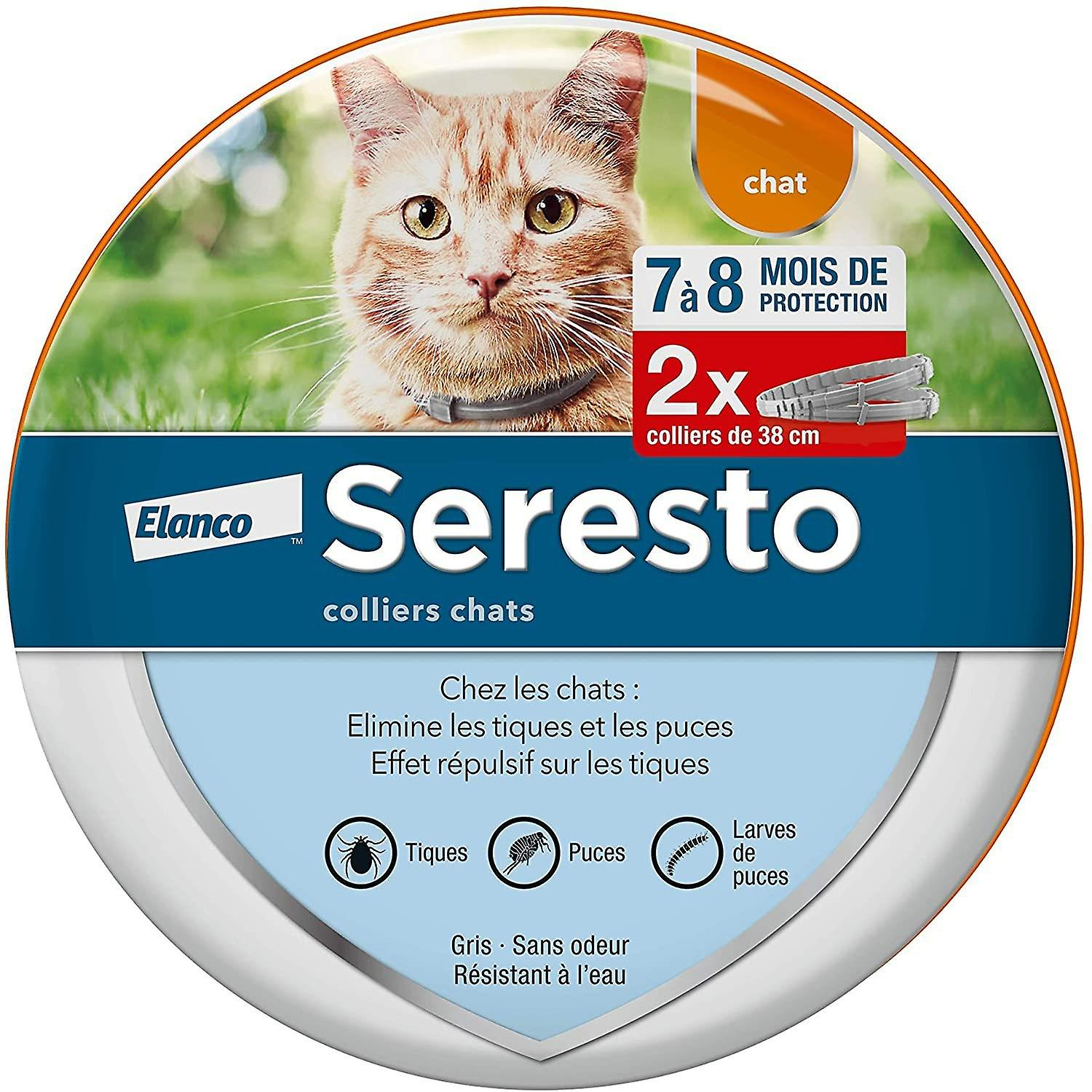 Collar Antipulgas Y Garrapatas Para Gatos Sarah, Protección De 8 Meses (paquete De 2) - Venta Internacional.