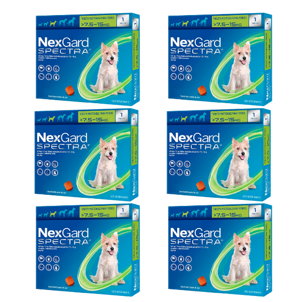 Foto 2 pulgar | Nexgard Spectra 7.5-15kg Paquete De 6pz