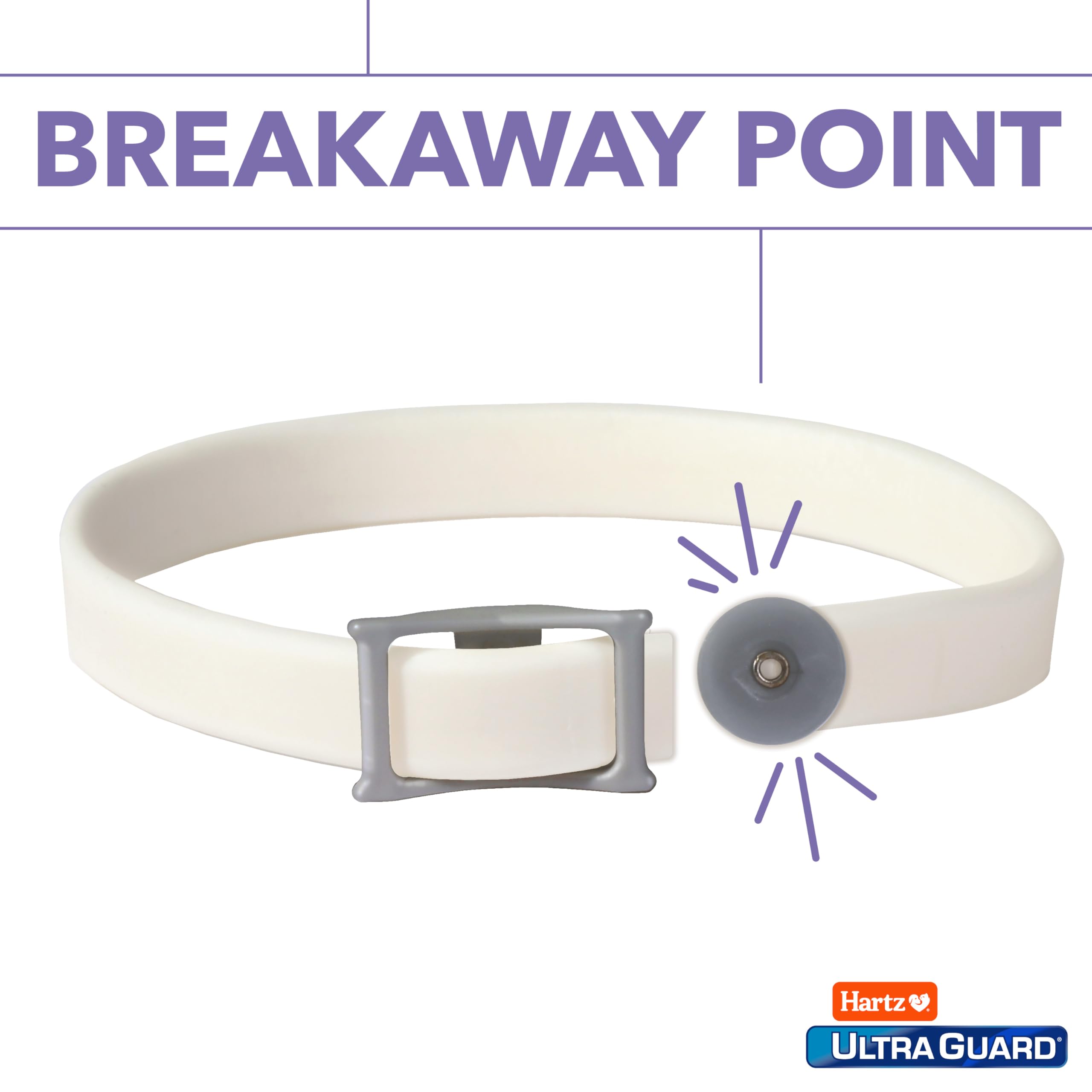 Foto 4 | Collar Antipulgas Y Garrapatas Hartz Ultraguard Para Gatos De 7 Meses, Color Blanco - Venta Internacional.