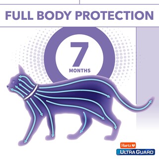 Foto 6 | Collar Antipulgas Y Garrapatas Hartz Ultraguard Para Gatos De 7 Meses, Color Blanco - Venta Internacional.