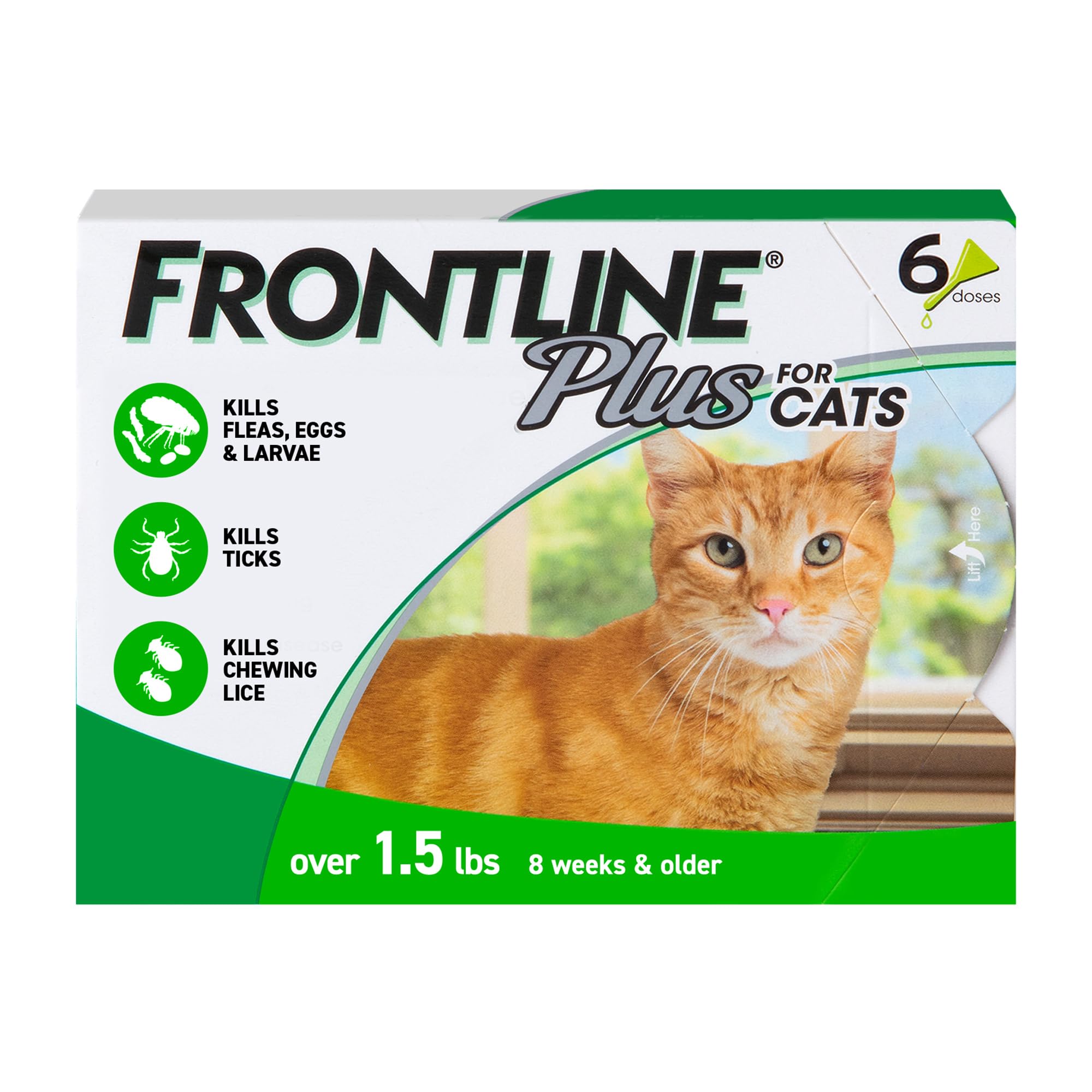 Foto 1 | Tratamiento Contra Pulgas Y Garrapatas Frontline Plus Para Gatos, 0,7 Kg - Venta Internacional.