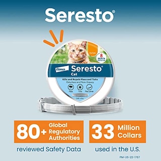 Foto 3 | Collar Antipulgas Y Garrapatas De 8 Meses Para Gatos Seresto Paquete De 2 - Venta Internacional.